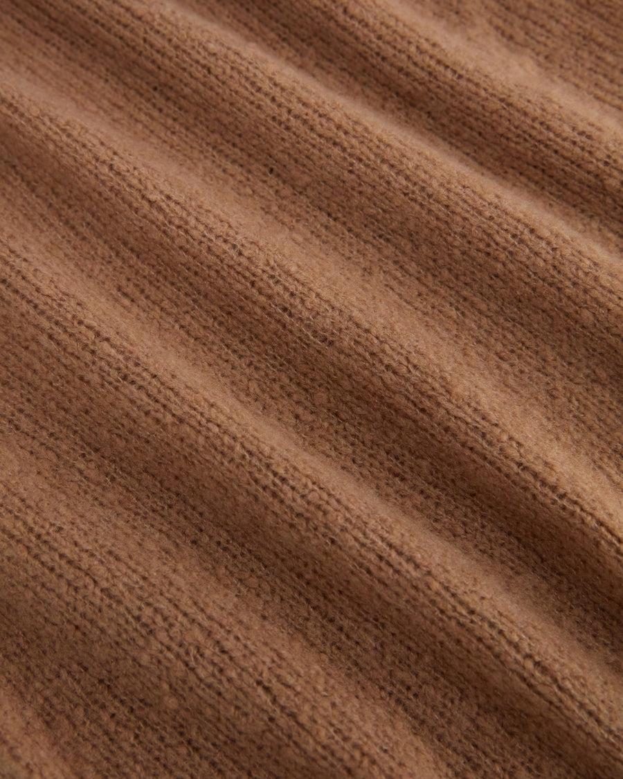Scaglione ROUND NECK SLIM PUFFED CASHMERE SEAMLESS CAMEL Saldi