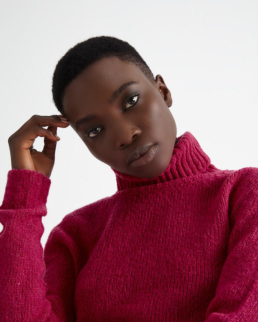 Scaglione TURTLE NECK SEAMLESS PUFFED DAHLIA Negozio