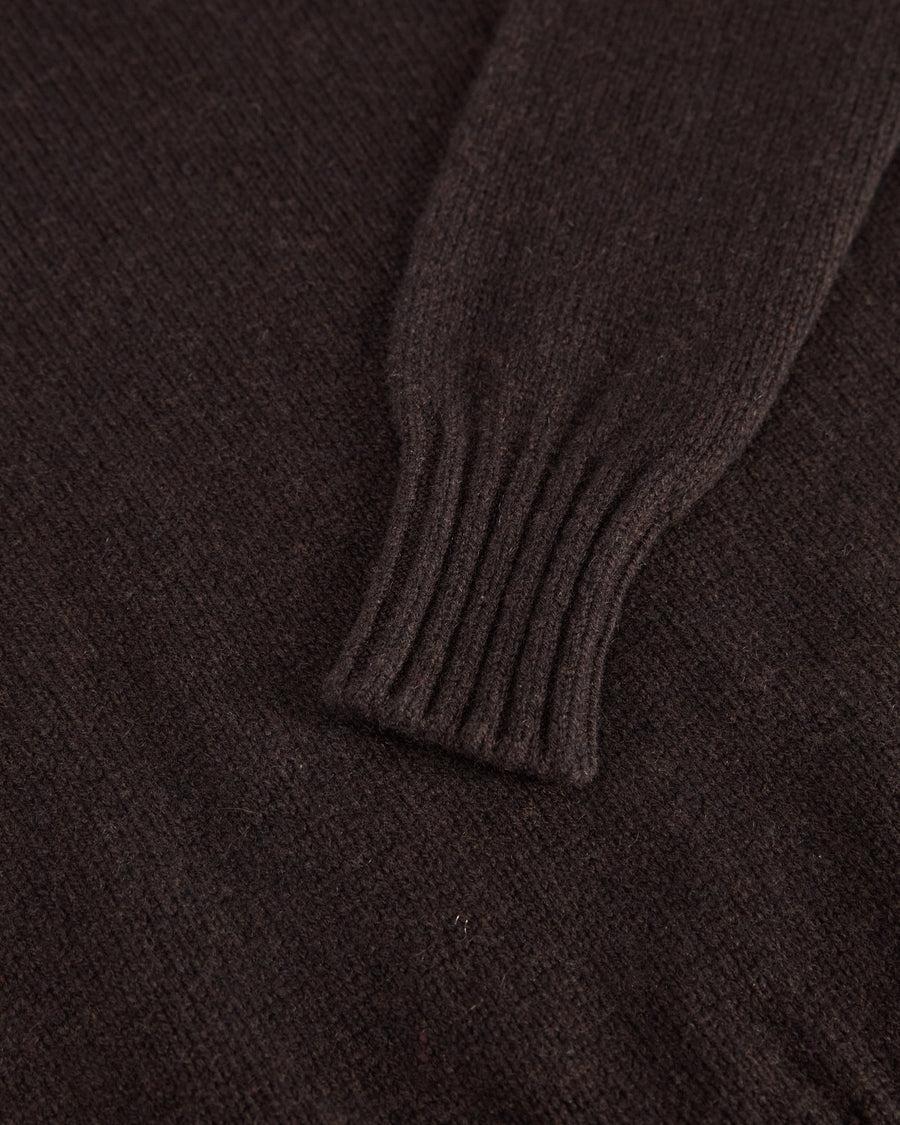 Scaglione ROUND NECK SOFT HYBRID CASHMERE EBANO 2025