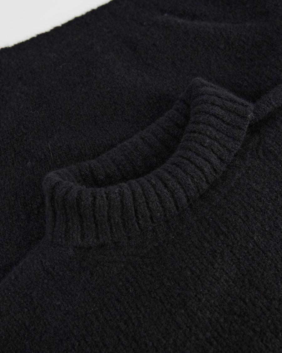 Scaglione TURTLE NECK OVER PUFFED CASHMERE BLACK Italy