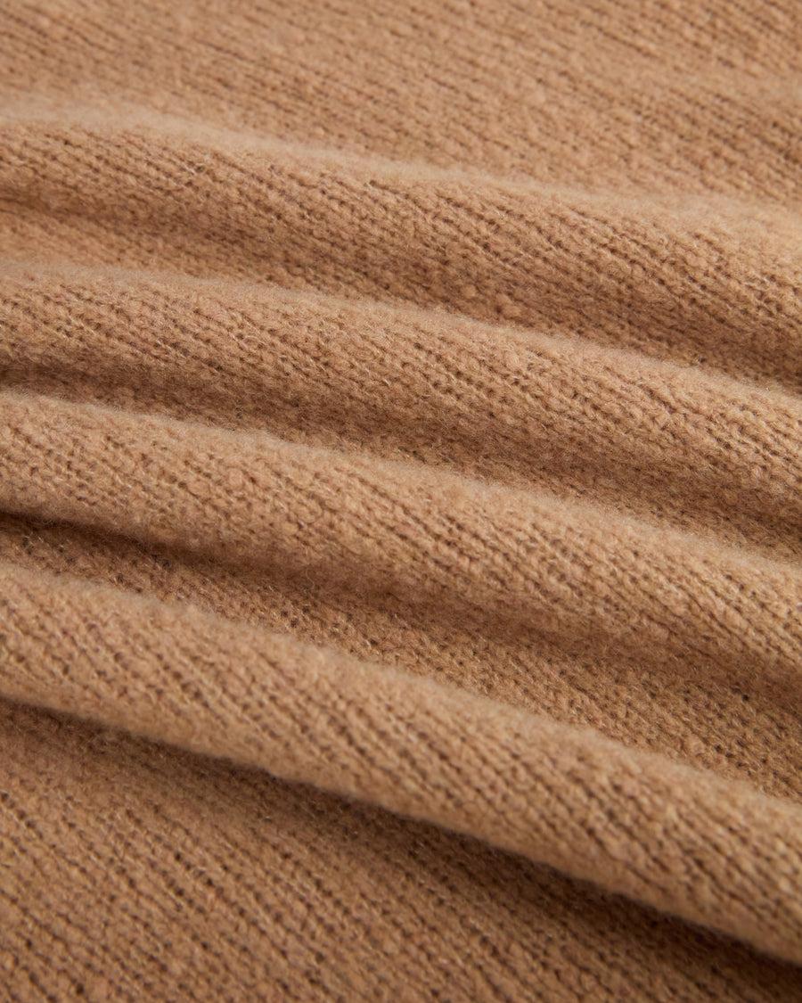 Scaglione TURTLE NECK OVER PUFFED CASHMERE CAMEL Italia