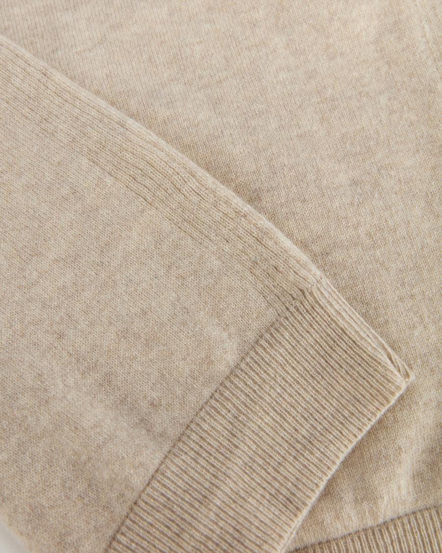 Scaglione T-SHIRT RIBBED SIDES BEIGE Qualità