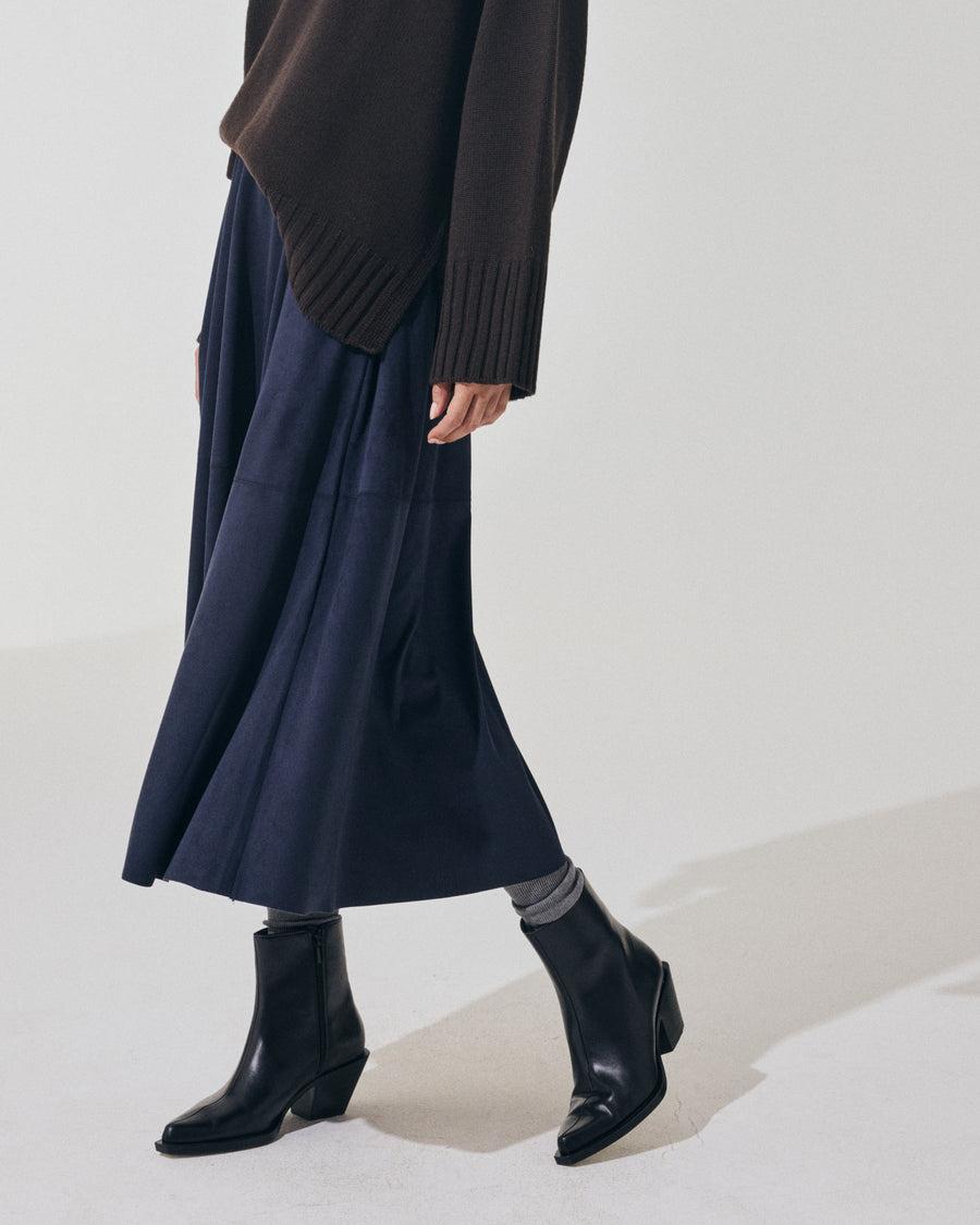 Scaglione SKIRT RUOTA ECOSUEDE NAVY Soddisfazione Garantita