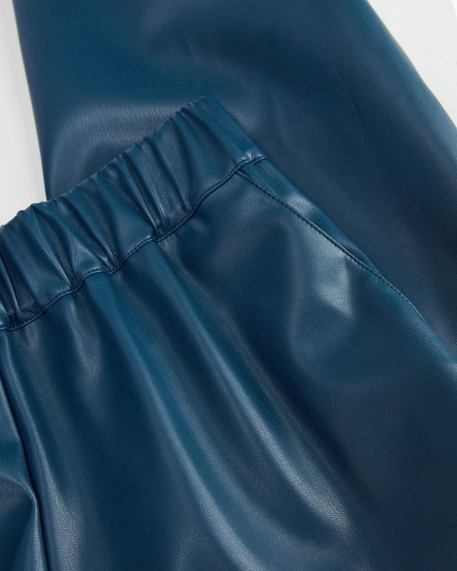 Scaglione PANT DRITTO ECOPELLE BLUETTE Fino Al -60%