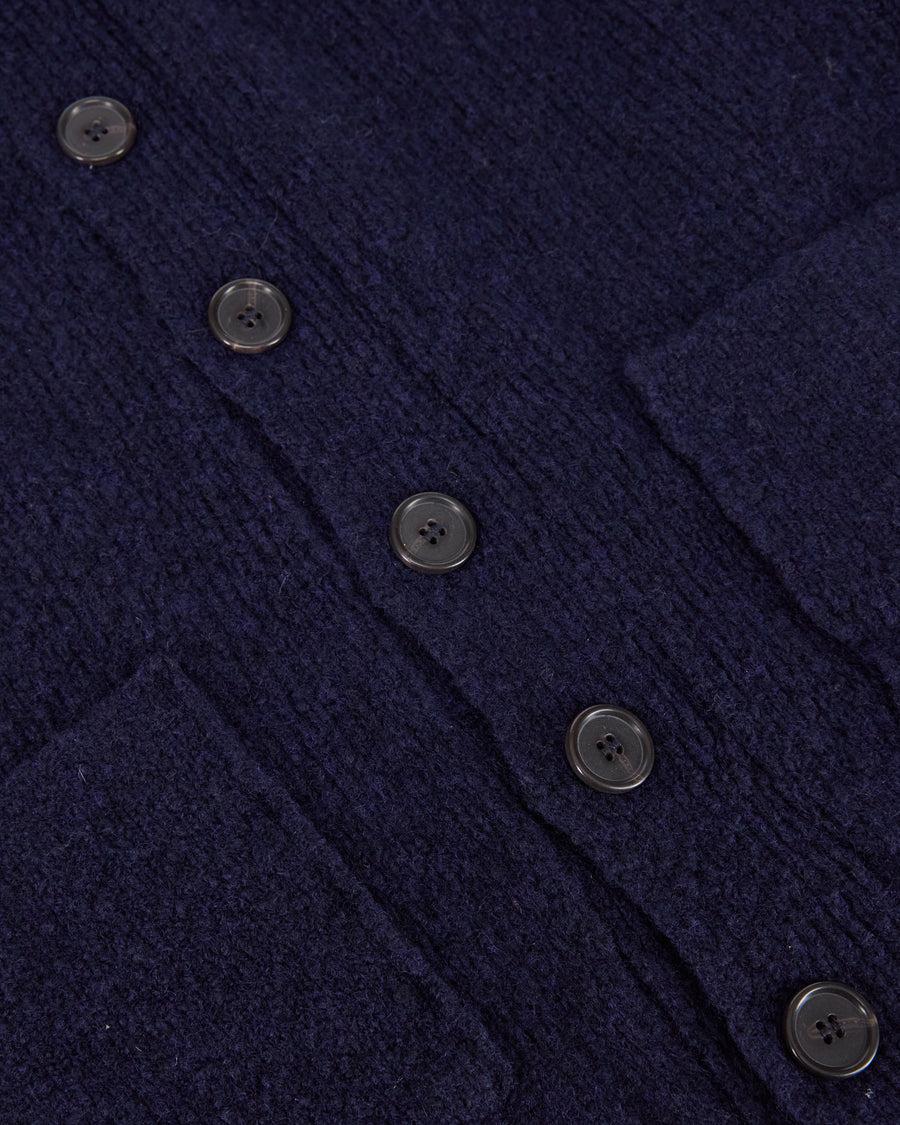 Scaglione CARDIGAN SCIALLE PUFFED CASHMERE CASHMERE NAVY Economico