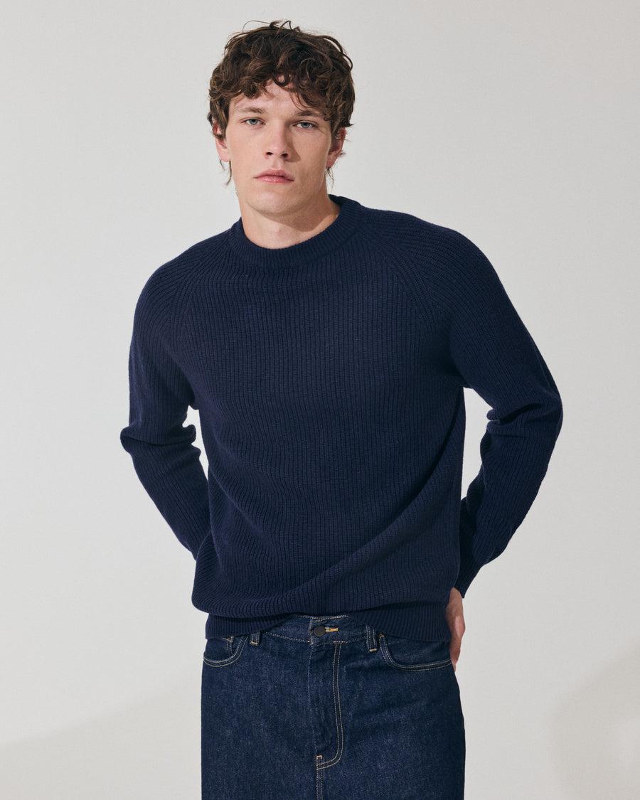 Scaglione ROUND NECK FISHERMAN MIX CASH NAVY Vendita Economica