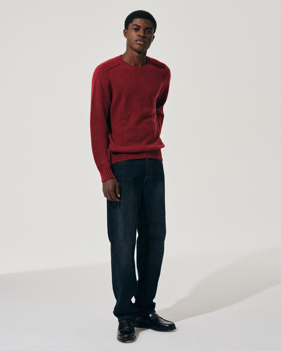 Scaglione ROUND NECK SEAMLESS MARTELLO MERLOT Italia
