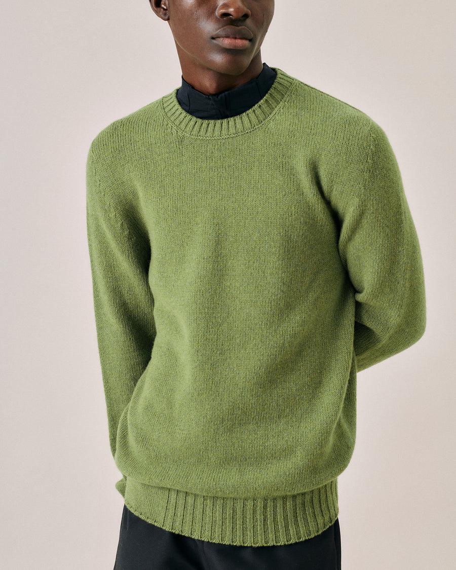 Scaglione ROUND NECK SOFT HYBRD CASHMERE CACTUS Online