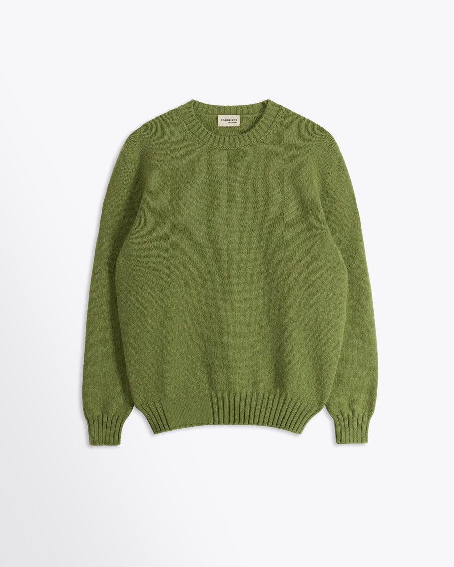 Scaglione ROUND NECK SOFT HYBRD CASHMERE CACTUS Online
