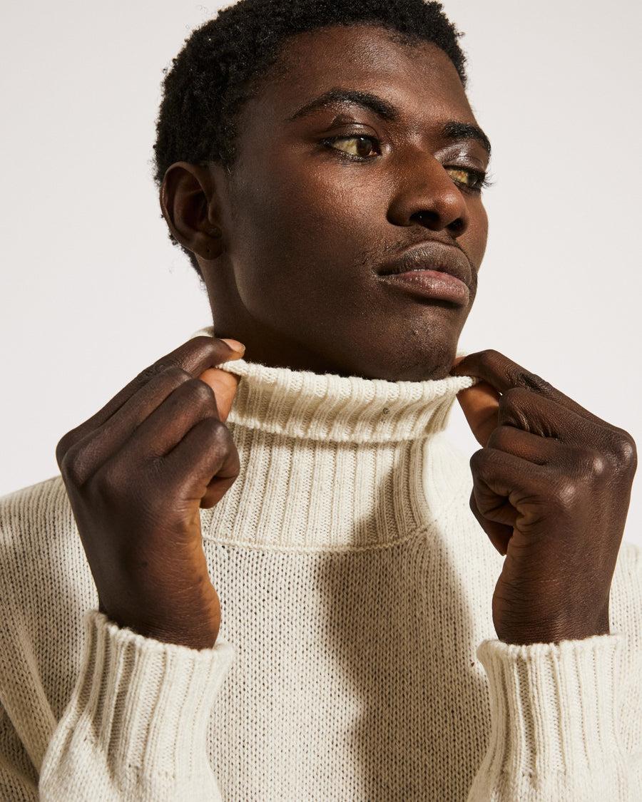 Scaglione TURTLE NECK SEAMLESS SOFTWOOL MILK Vendita Economica