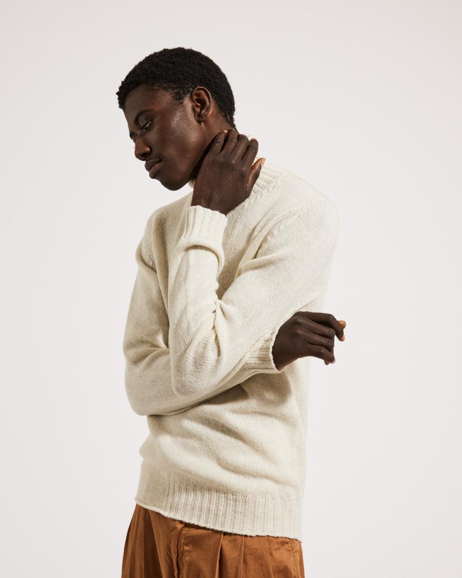 Scaglione TURTLE NECK SEAMLESS SOFTWOOL MILK Vendita Economica