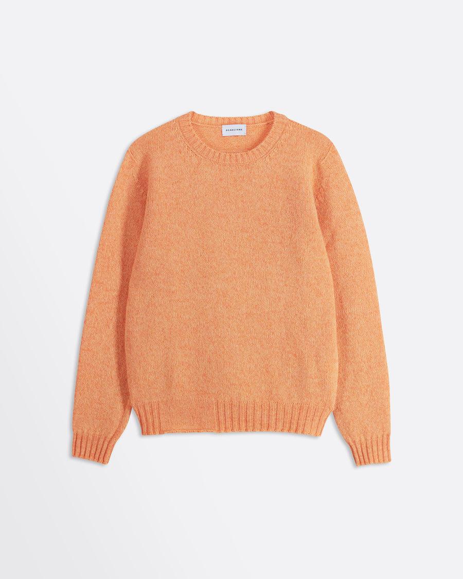 Scaglione ROUND NECK SEAMLESS SOFTWOOL TANGERINE I Più Venduti