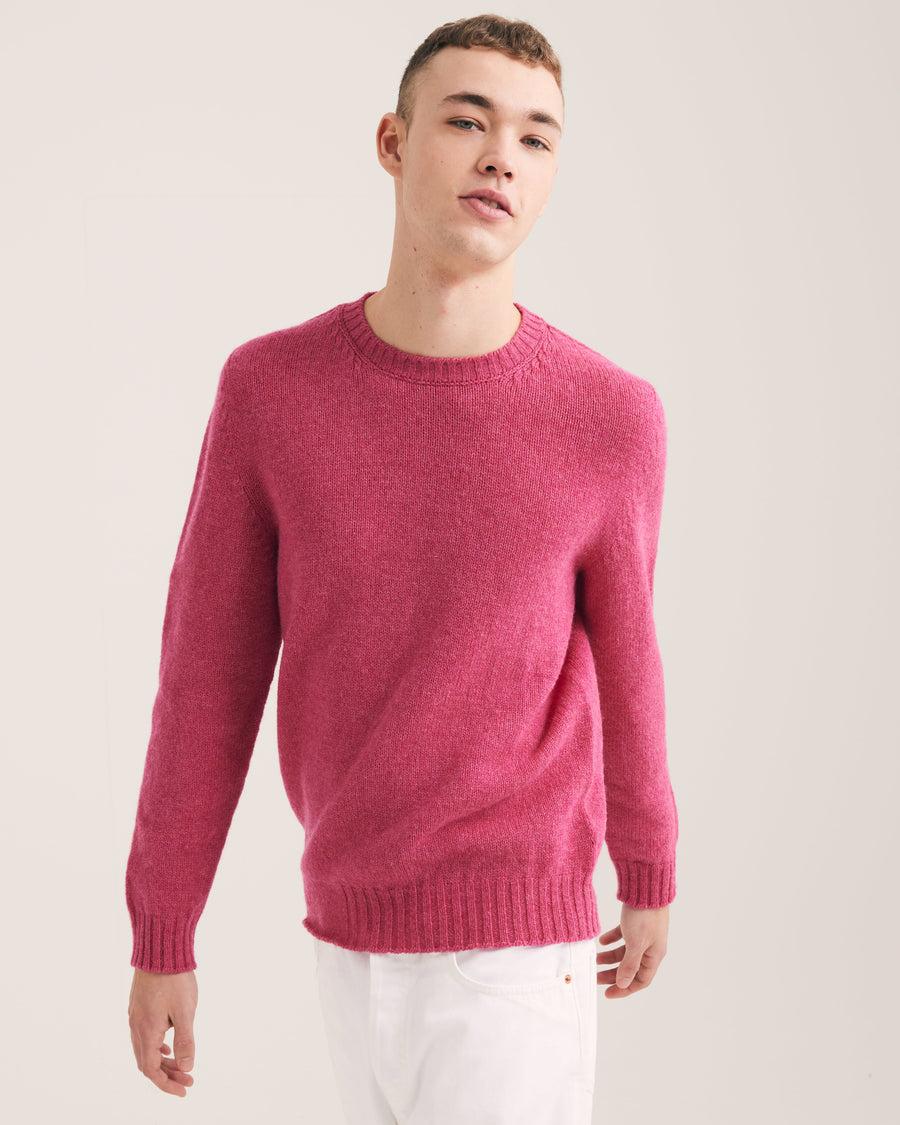 Scaglione ROUND NECK SEAMLESS SOFTWOOL PINK Negozio