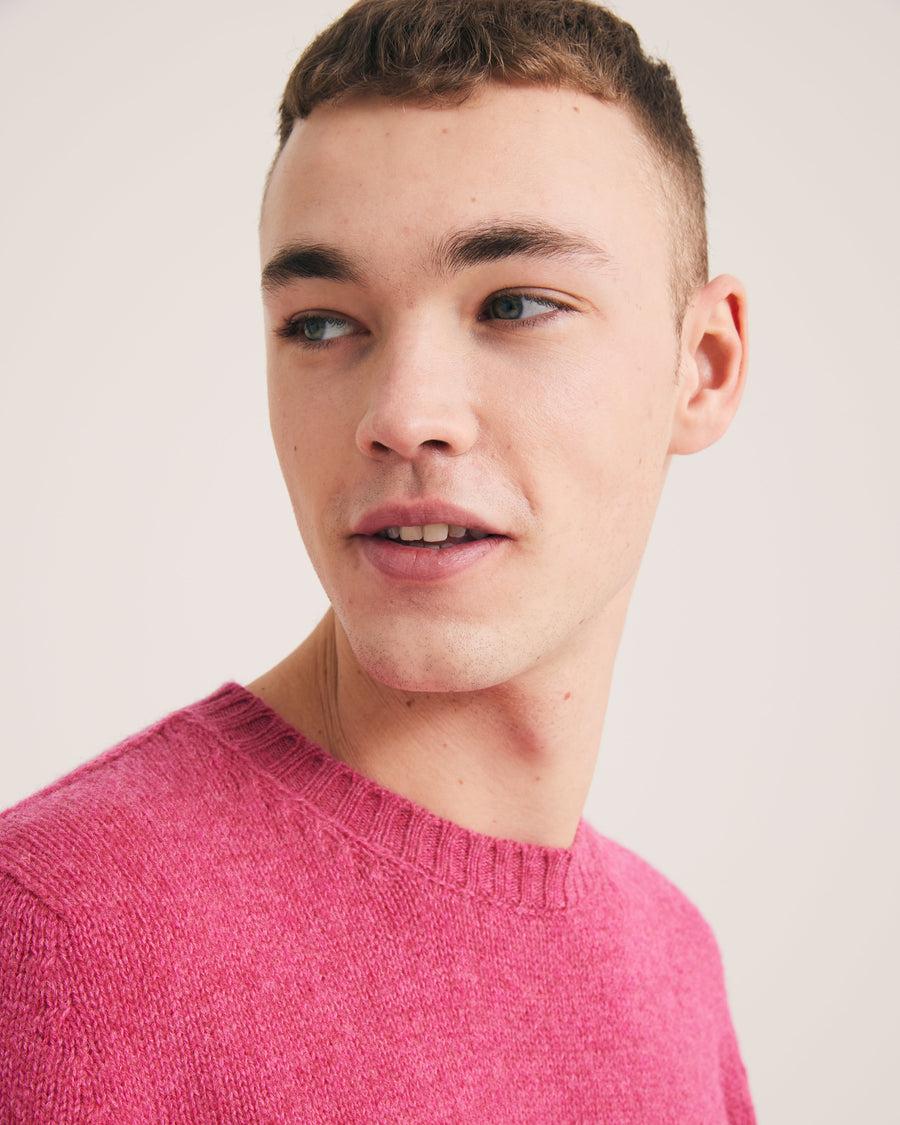 Scaglione ROUND NECK SEAMLESS SOFTWOOL PINK Negozio