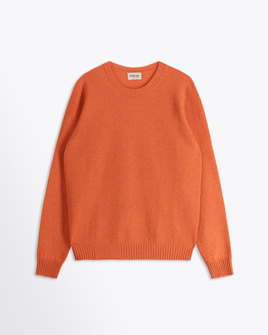 Scaglione ROUND NECK SEAMLESS HYBRD CASHMERE CARROT Affare Del Giorno