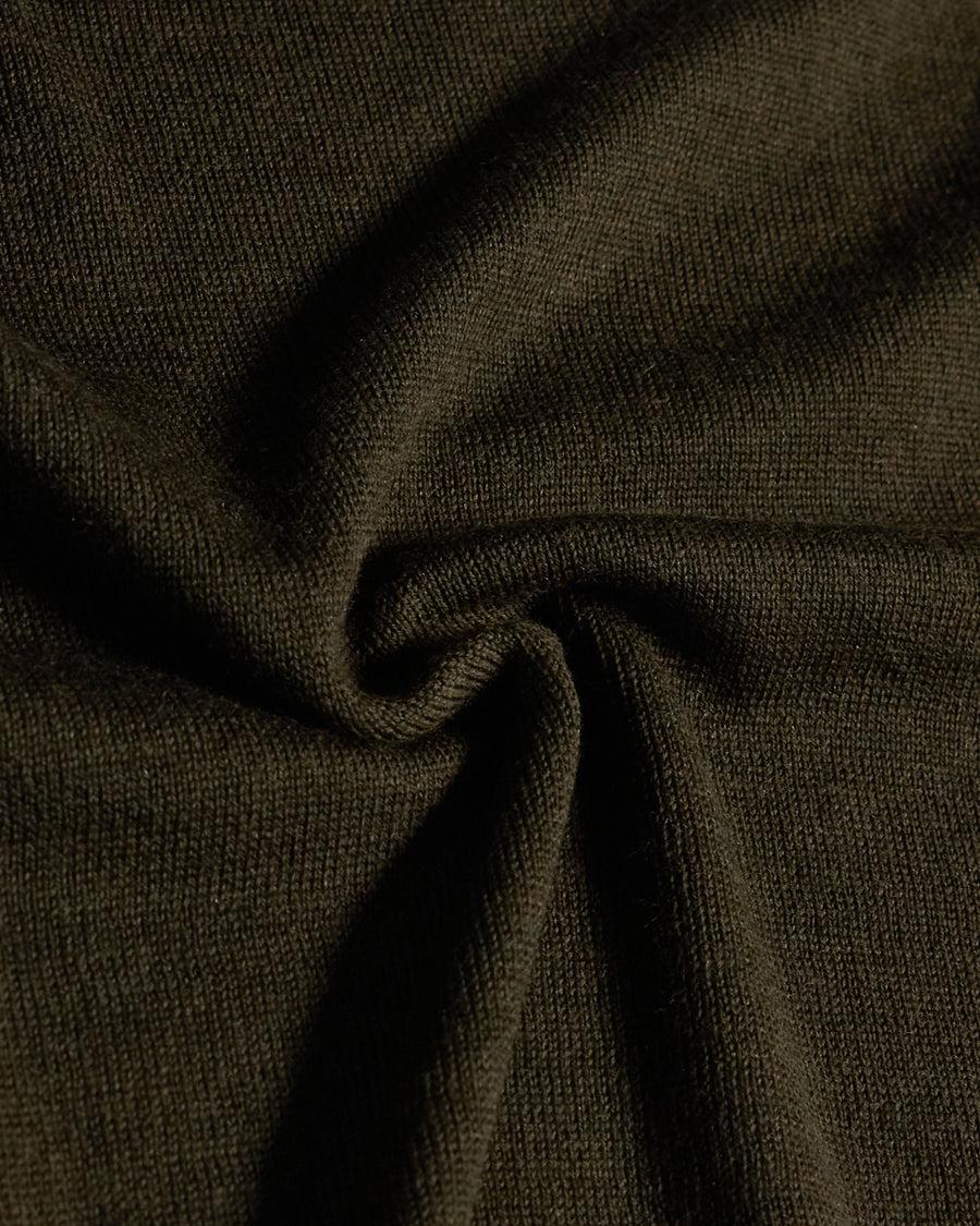 Scaglione ROUND NECK SEAMLESS MERINO ARMY In Vendita