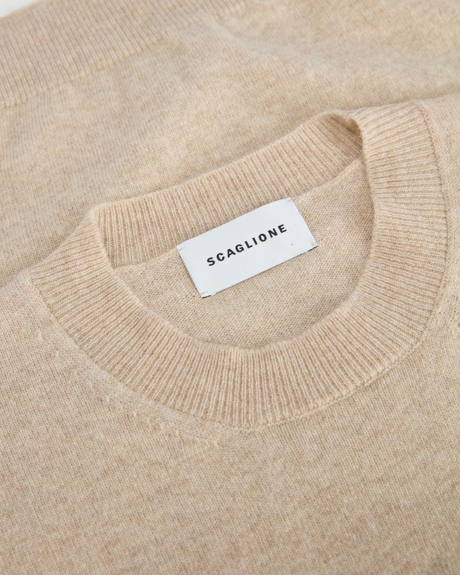 Scaglione T-SHIRT SLIM MIX CASH SAND Saldi