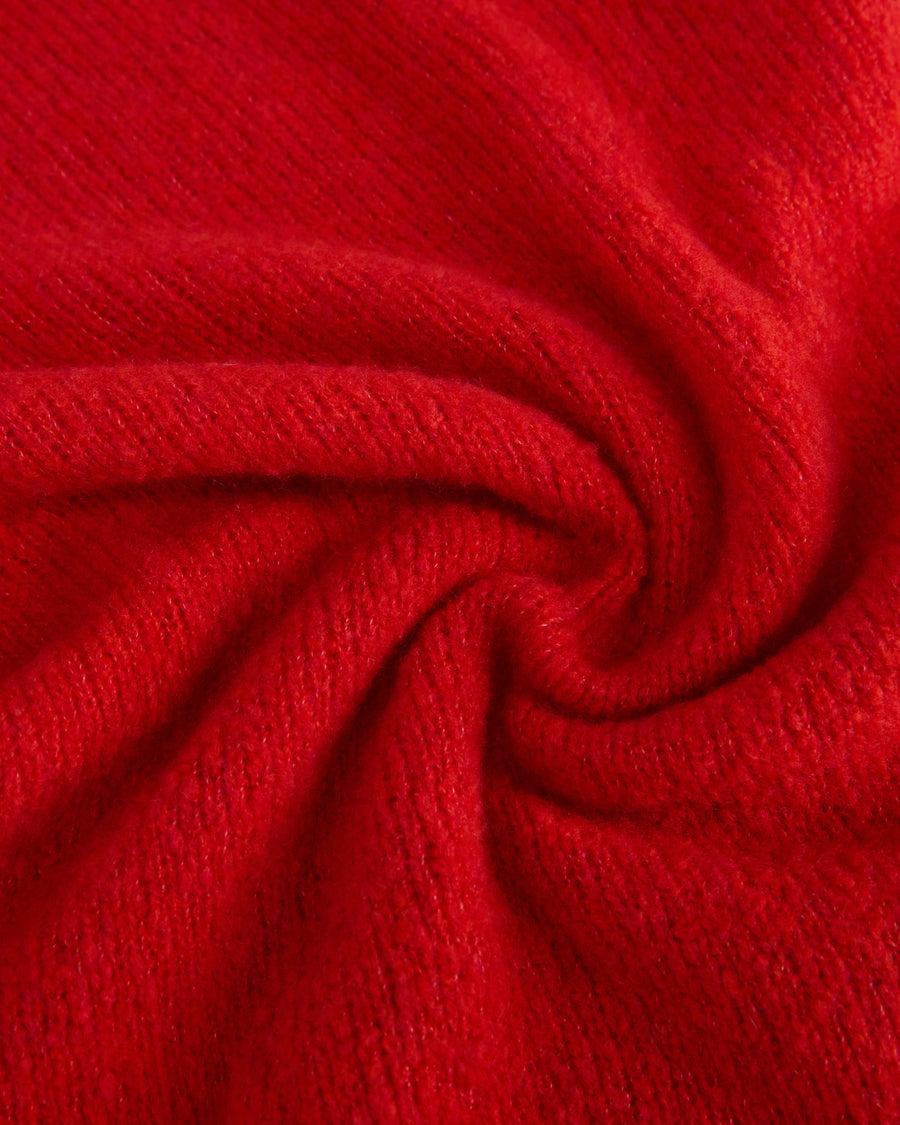 Scaglione TURTLE NECK SLIM PUFFED CASHMERE SCARLET Vendita Economica