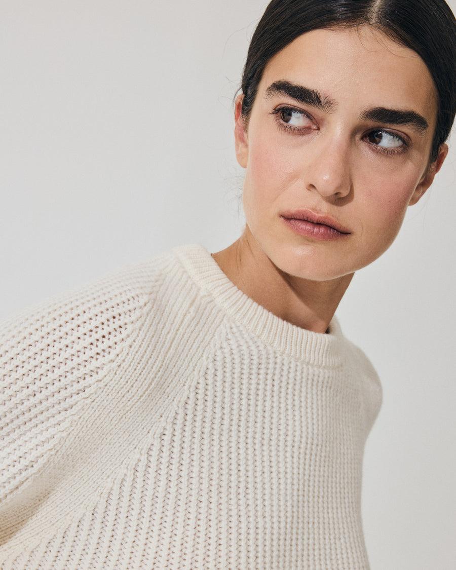 Scaglione ROUND NECK RAGLAN FISHERMAN MILK Nuova