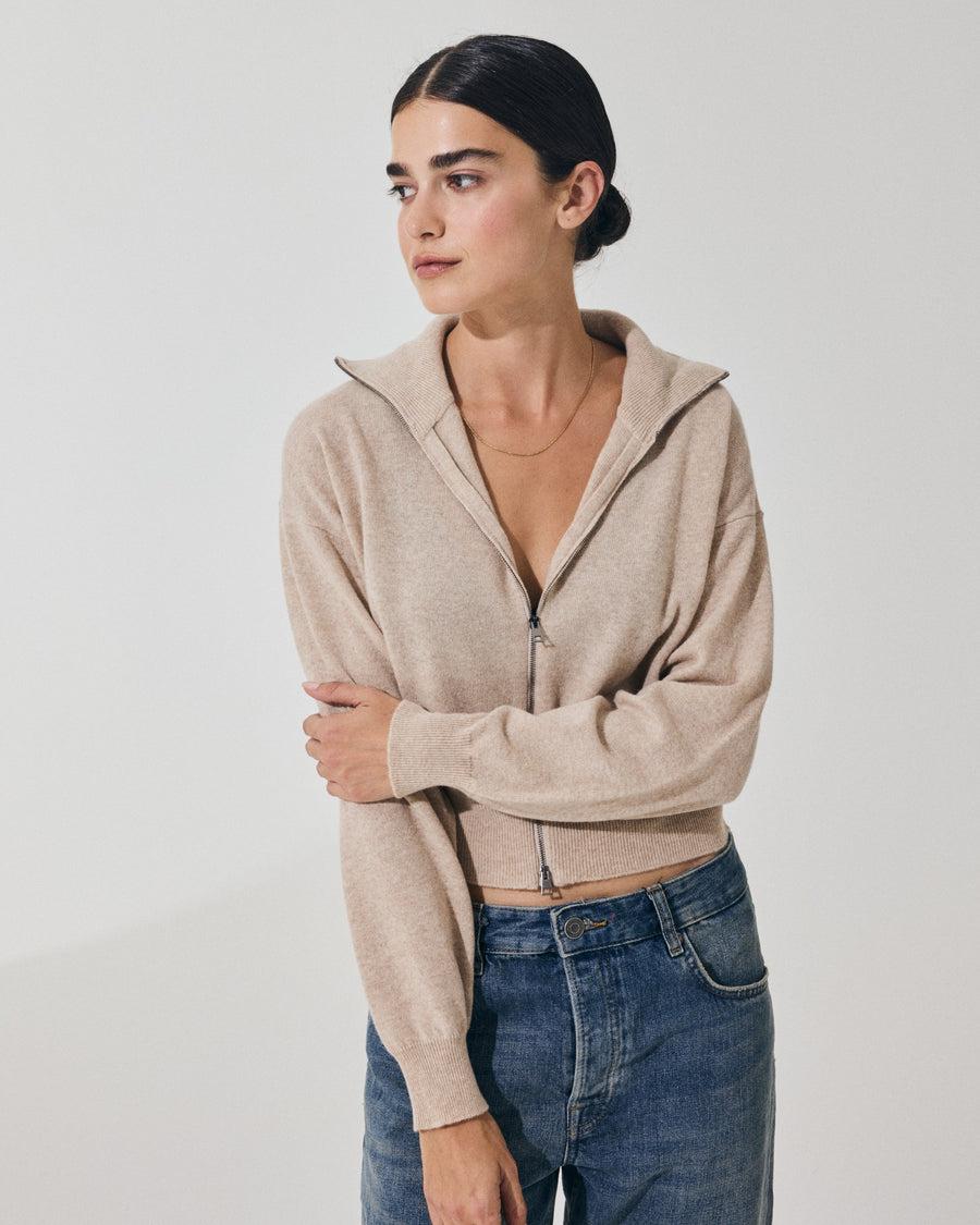 Scaglione BOMBER ZIP CASH BLEND SAND 2025