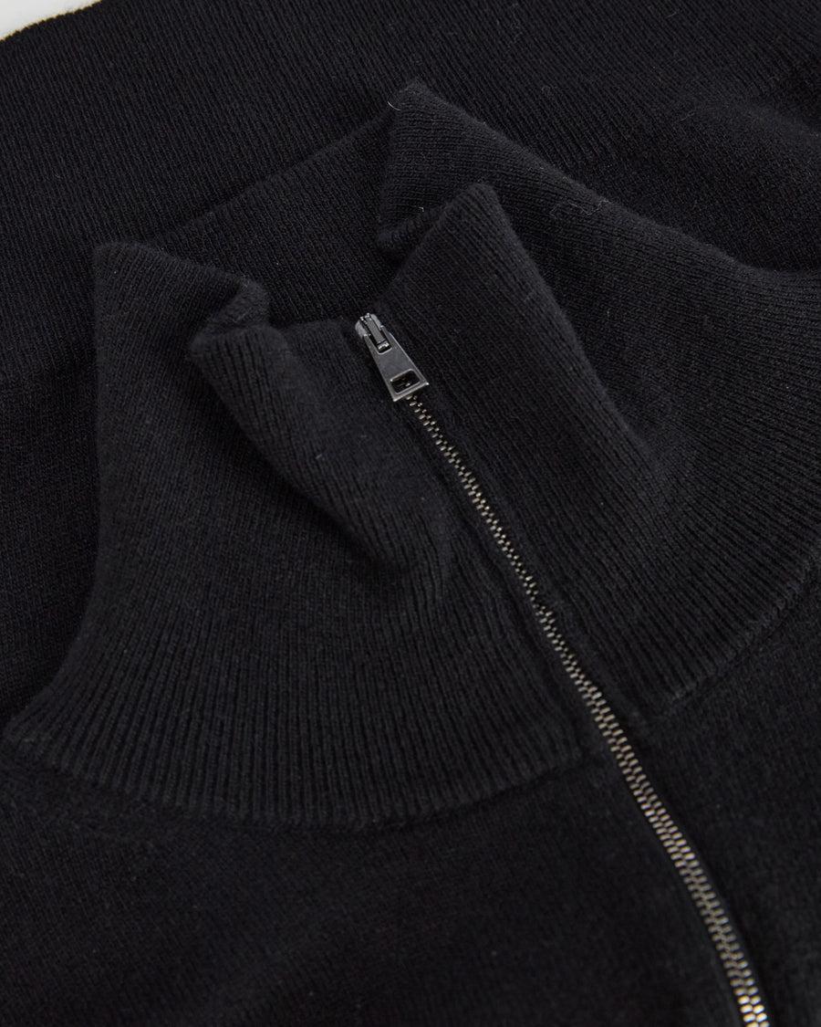 Scaglione BOMBER ZIP CASH BLEND BLACK Italy