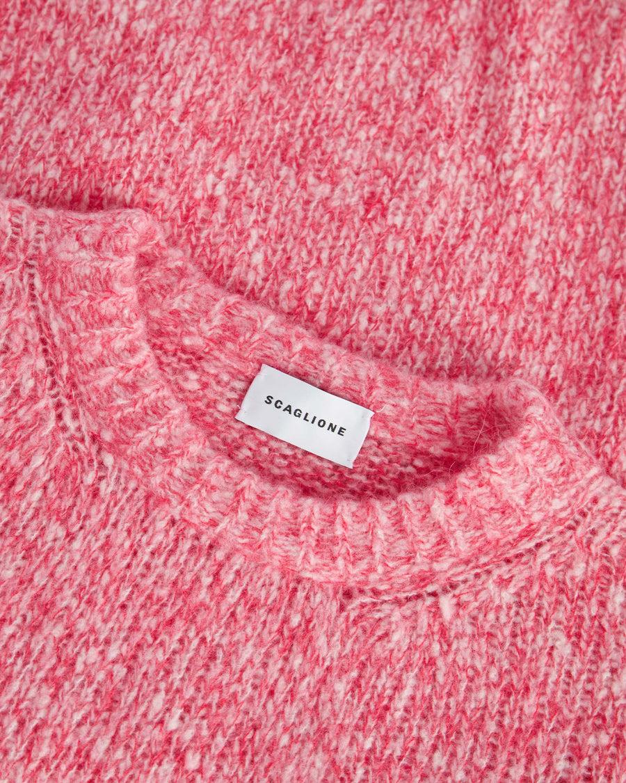 Scaglione ROUND NECK OVER MOULINE' MAGENTA Cyber Monday