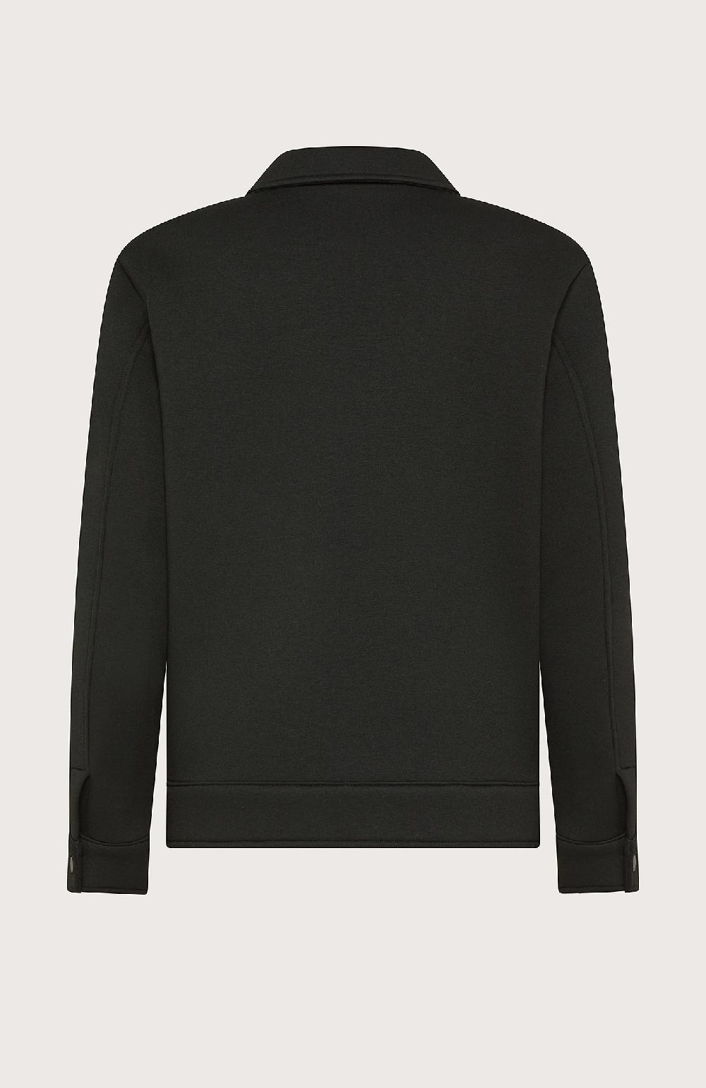 Seventy Giaccca camicia in neoprene con bottoncini automatici - Col. Nero Consegna Veloce