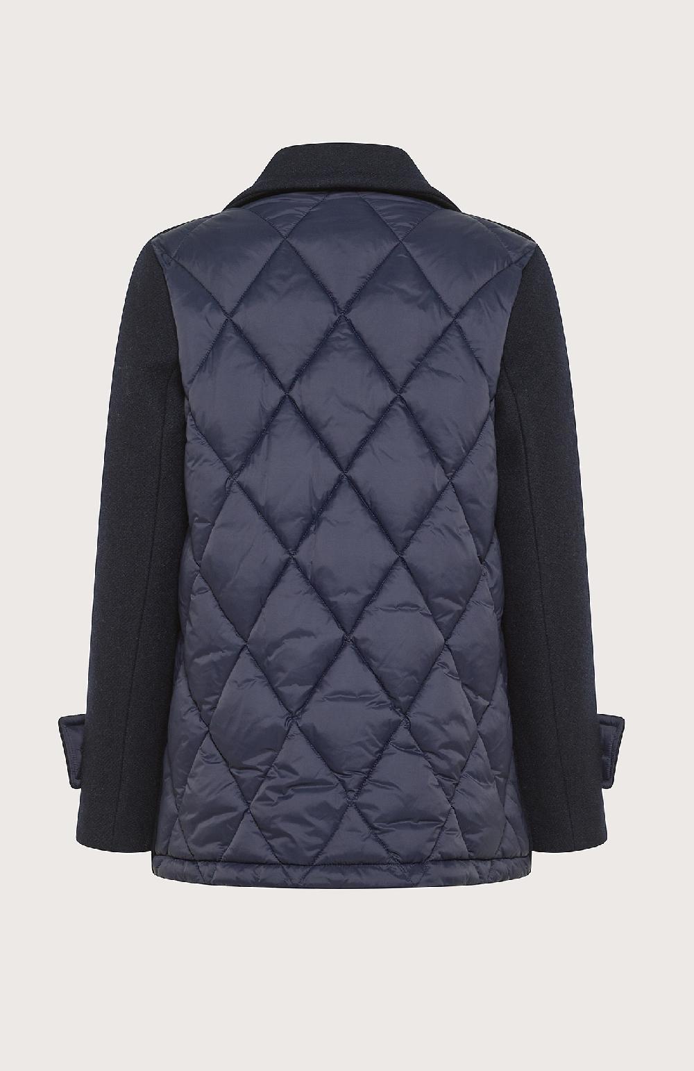Seventy Cappotto corto doppiopetto bimateriale - Col. Blu Sconto