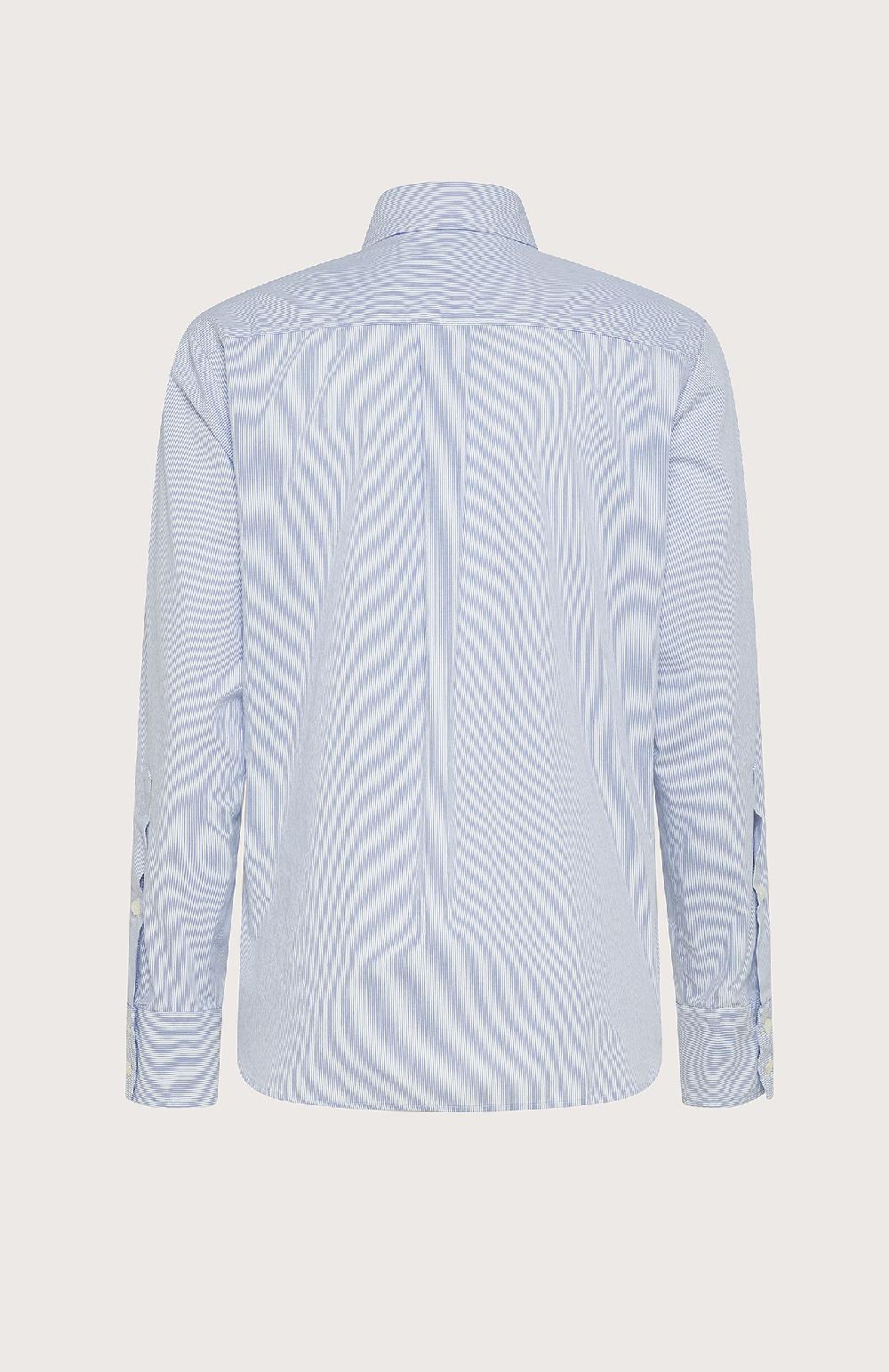 Seventy Camicia taglio corto a righe - Col. Blu Offerte