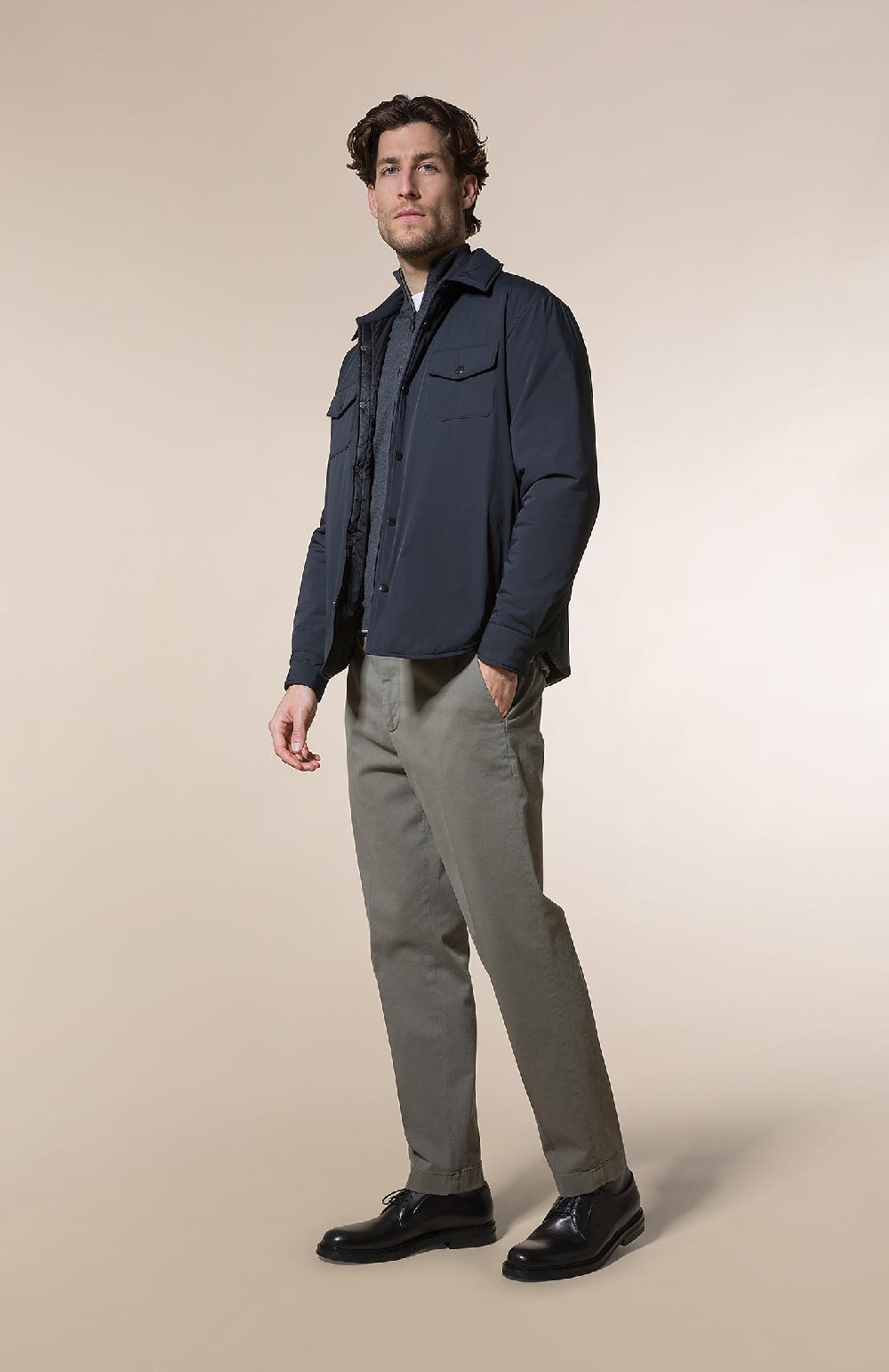 Seventy Capospalla imbottito in nylon opaco stretch - Col. Blu Moda