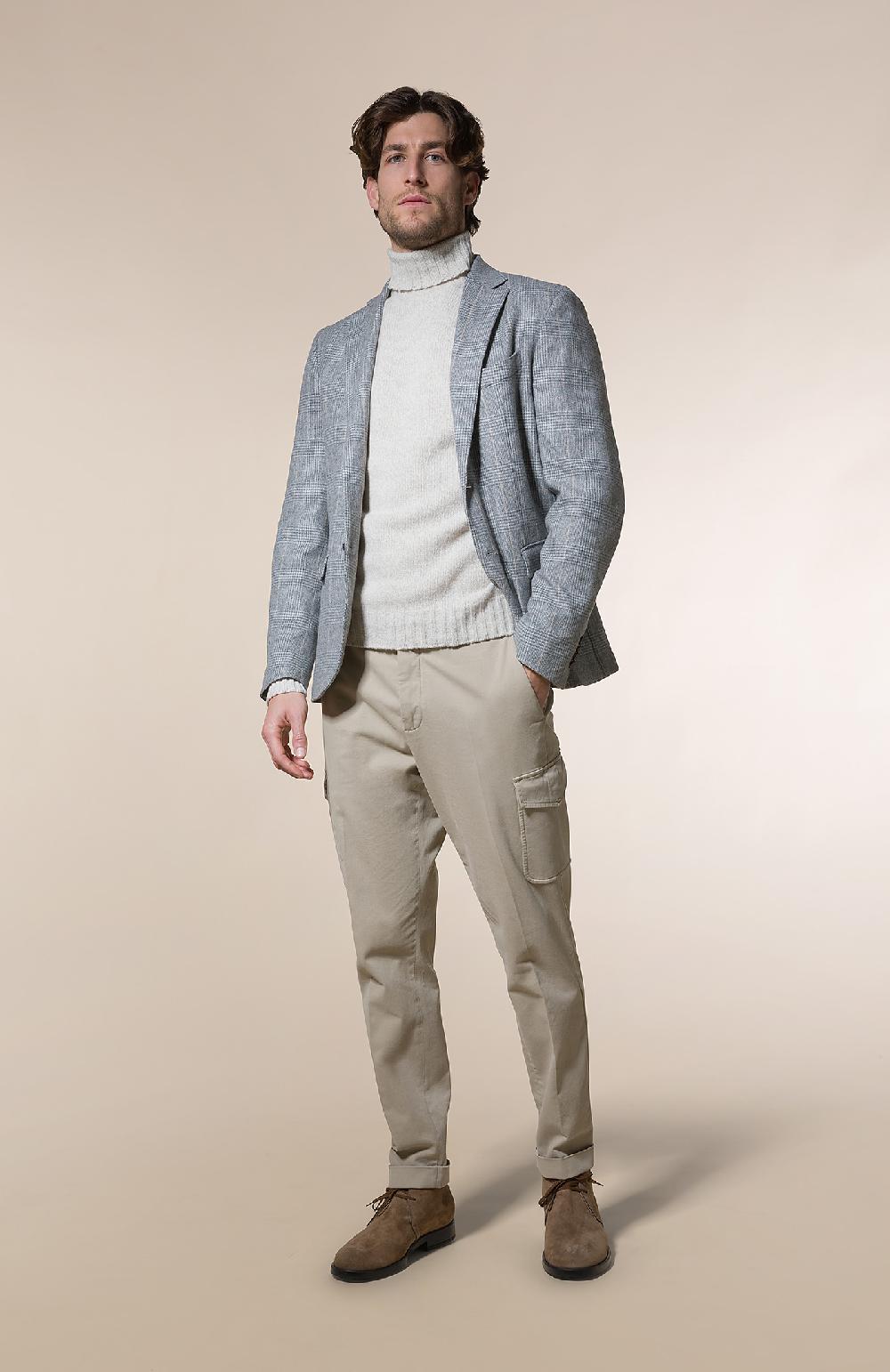 Seventy Maglione collo alto in mouliné - Col. Neutro 2025