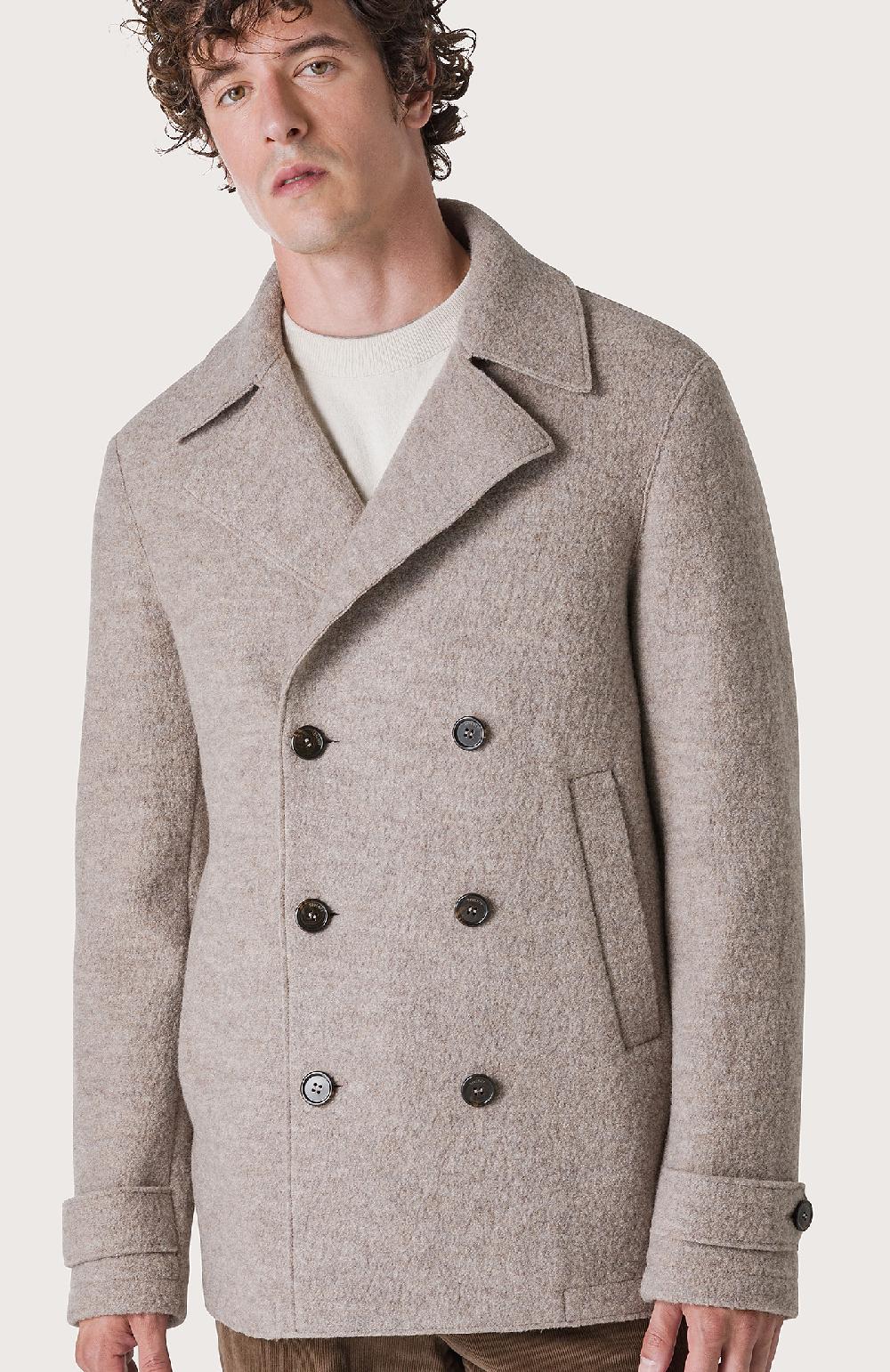 Seventy Cappotto semifoderato con alamari - Col. Marrone Qualità