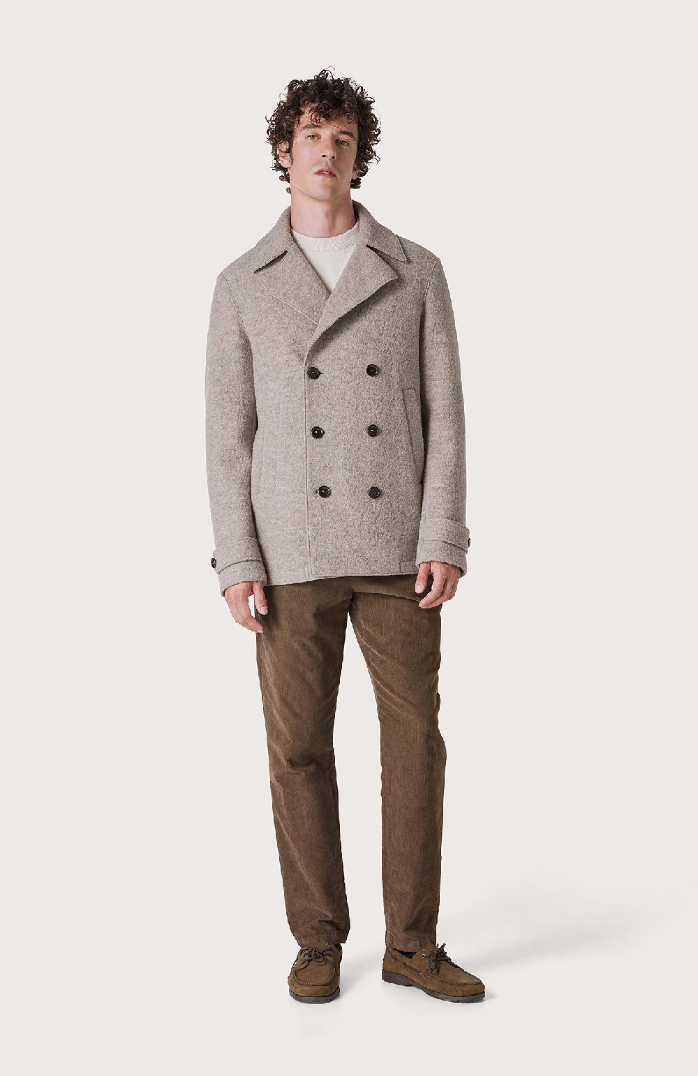 Seventy Cappotto semifoderato con alamari - Col. Marrone Qualità