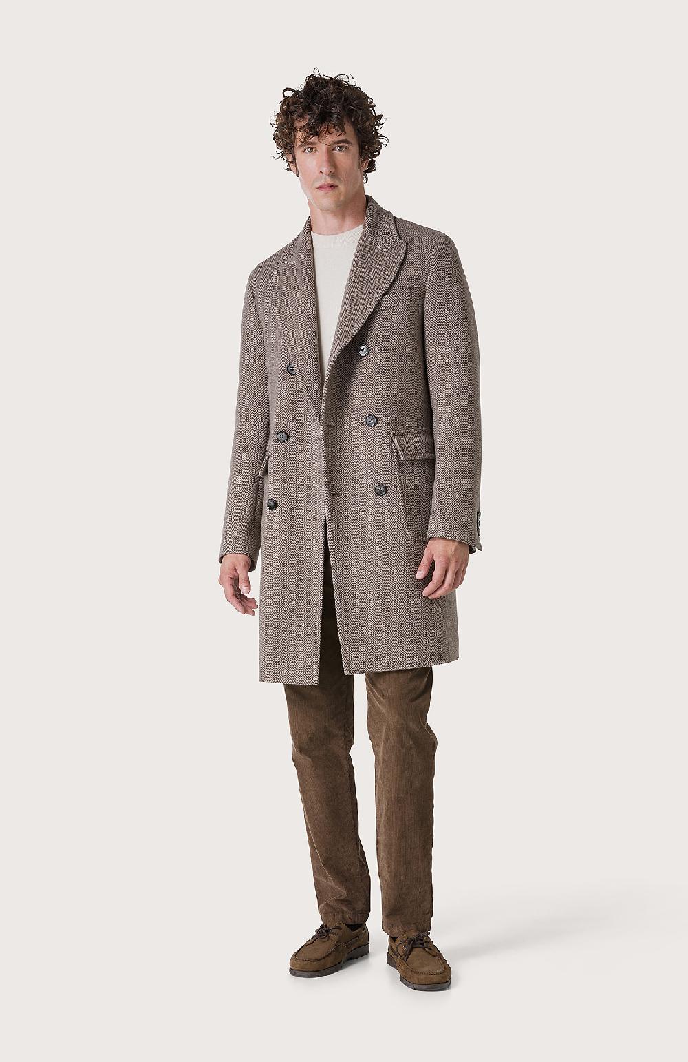 Seventy Cappotto doppiopetto con resca - Col. Marrone Promozione
