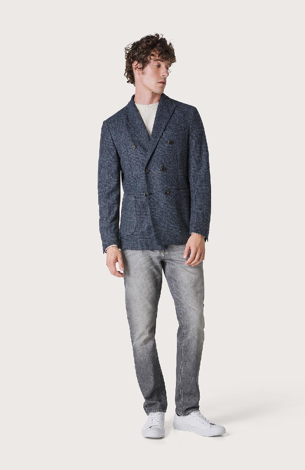 Seventy Giacca doppiopetto in galles - Col. Blu Negozi Online