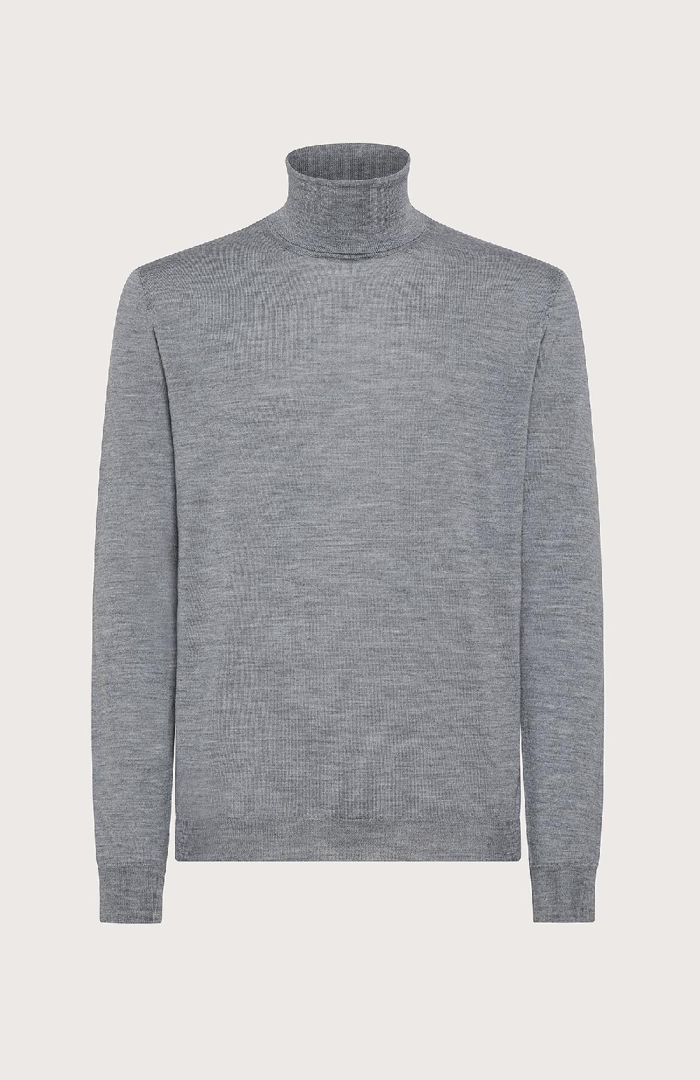 Seventy maglia dolcevita in rasato - Col. Grigio