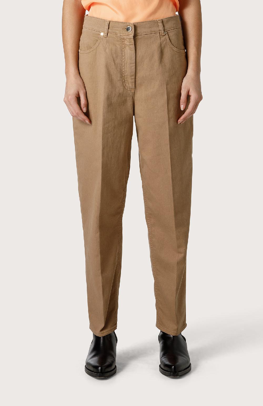 Seventy Pantalone in cotone stretch - Col. Neutro Prezzo Ridotto