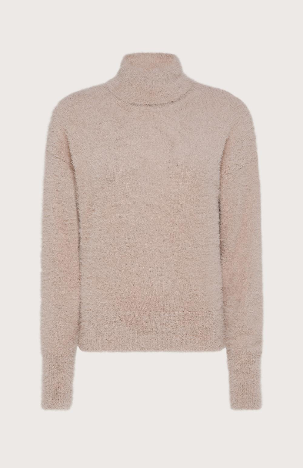 Seventy Maglia dolcevita effetto furry - Col. Rosa