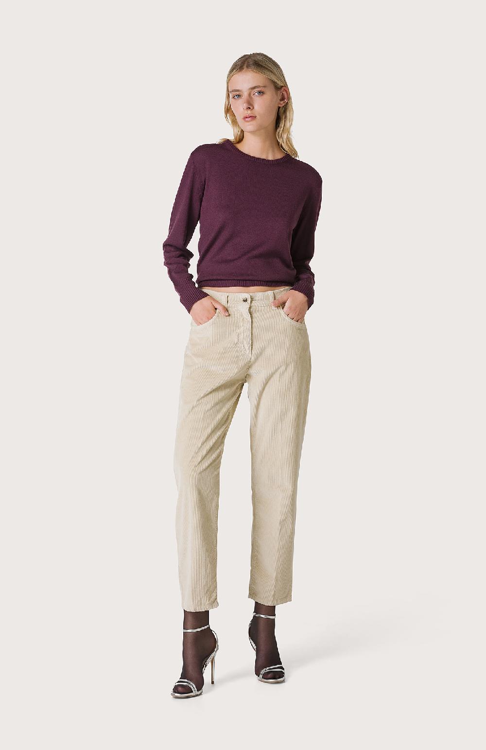 Seventy Jeans denim in velluto a righe - Col. Bianco
