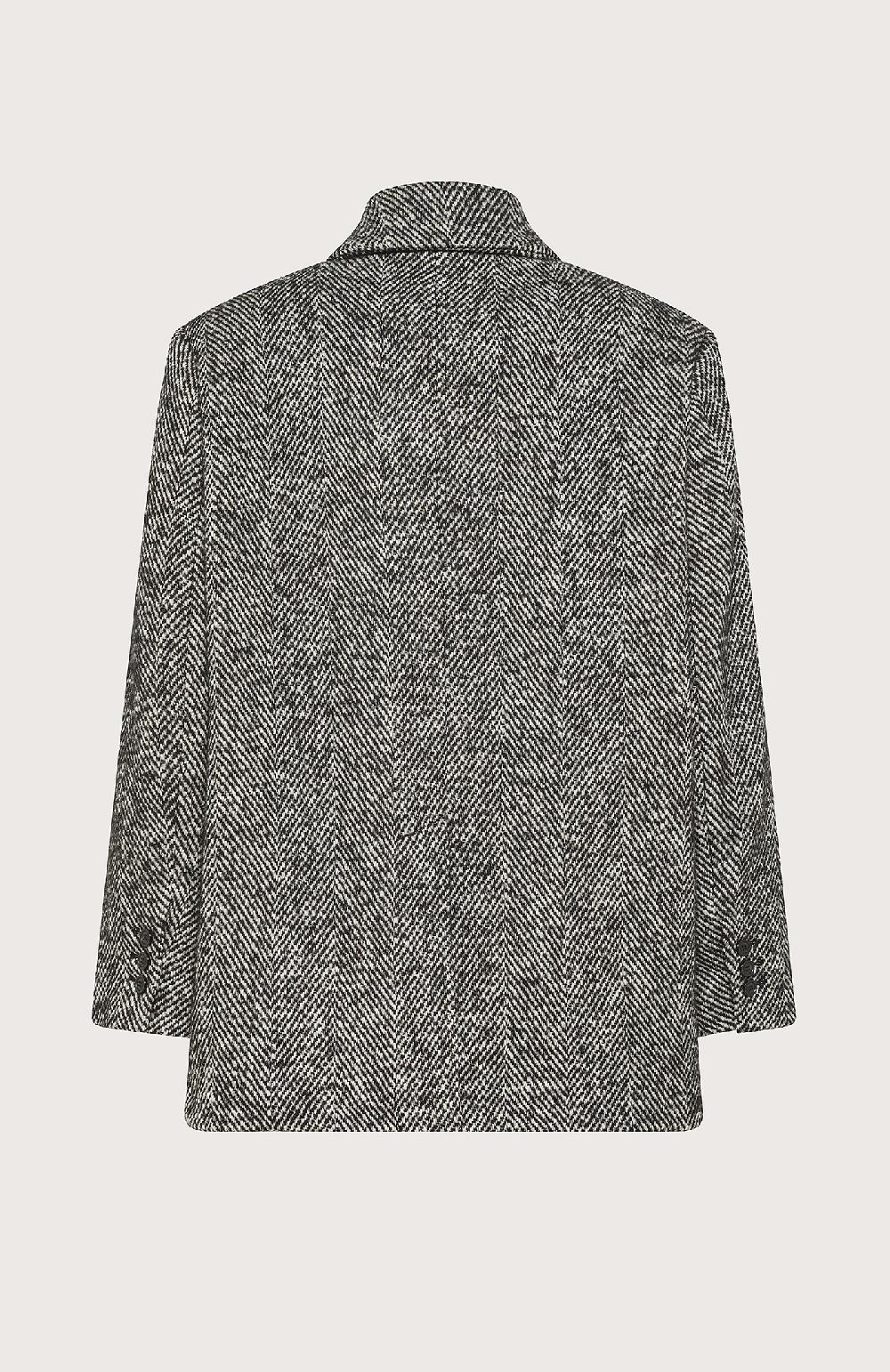 Seventy Cappotto doppiopetto corto in misto lana - Col. Nero Offerte