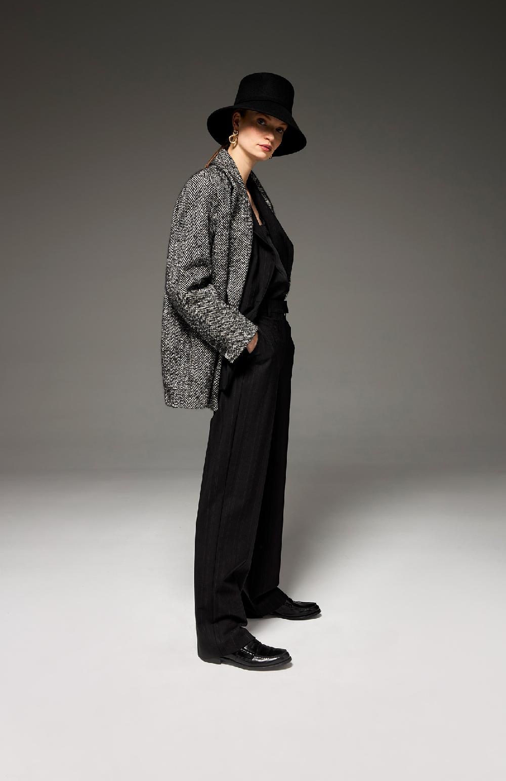 Seventy Cappotto doppiopetto corto in misto lana - Col. Nero Offerte