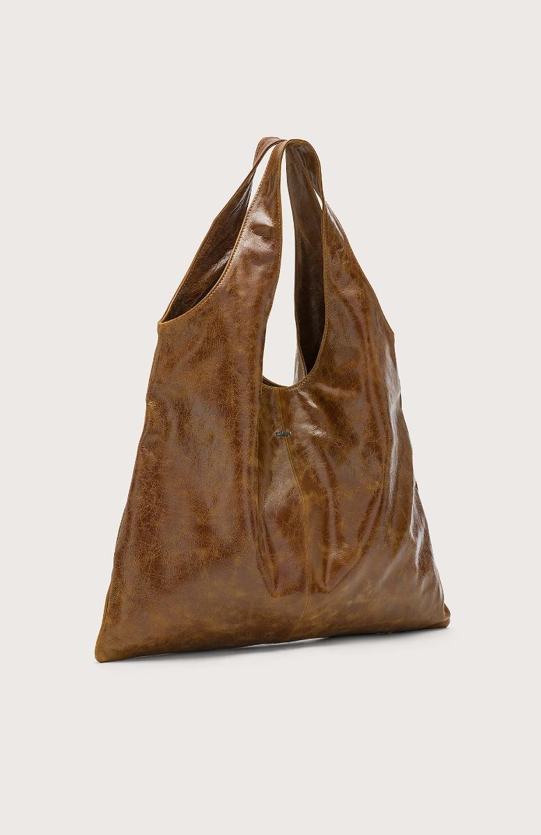 Seventy Maxi pouch in pelle effetto vintage - Col. Marrone Qualità Garantita