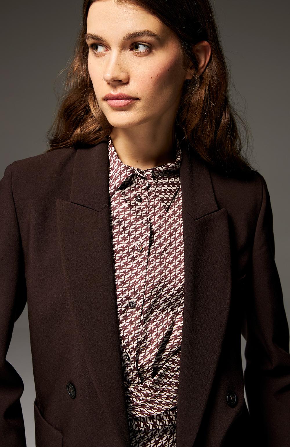 Seventy Giacca doppiopetto in poly stretch - Col. Marrone Fino Al -60%