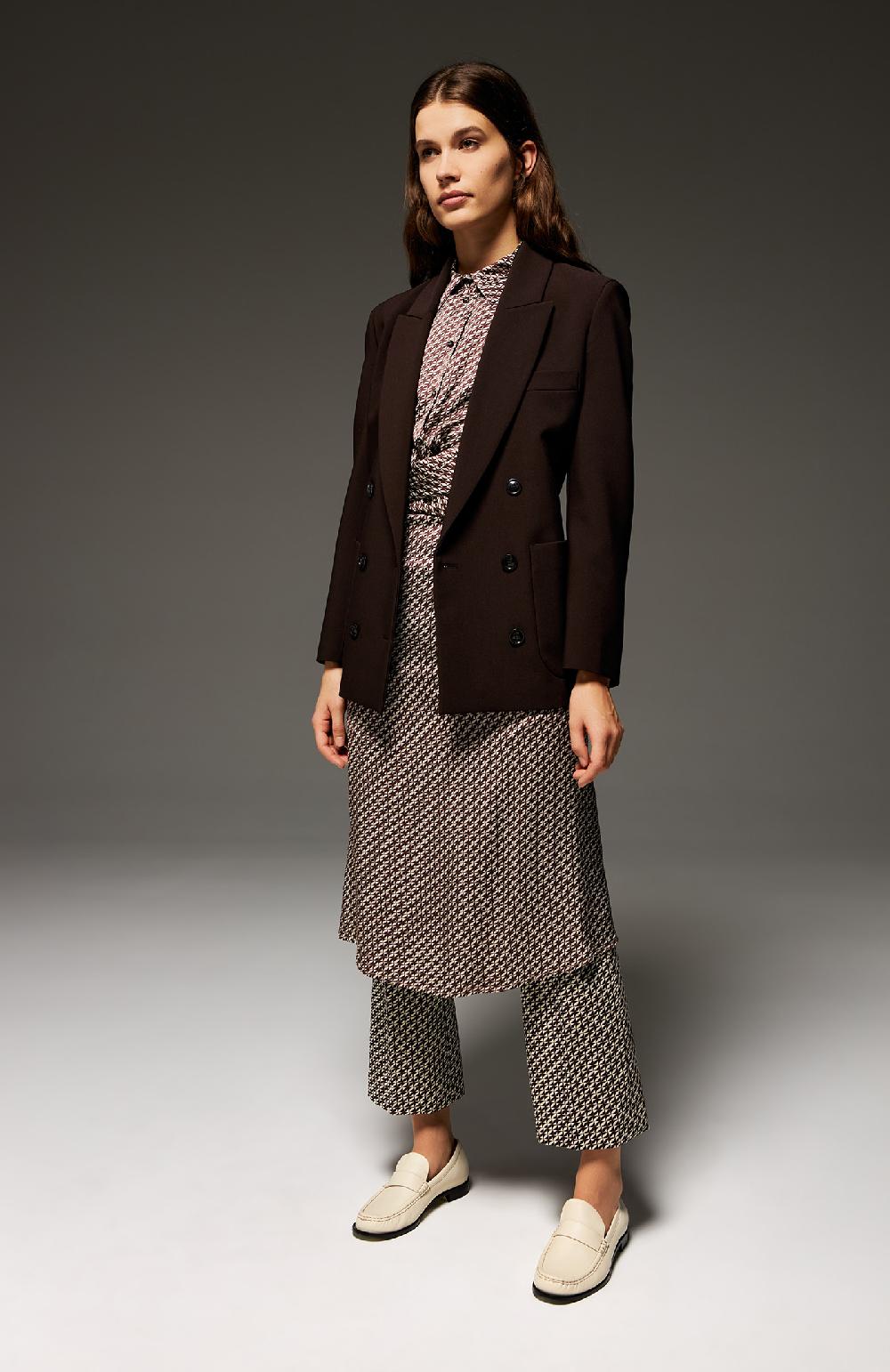 Seventy Giacca doppiopetto in poly stretch - Col. Marrone Fino Al -60%