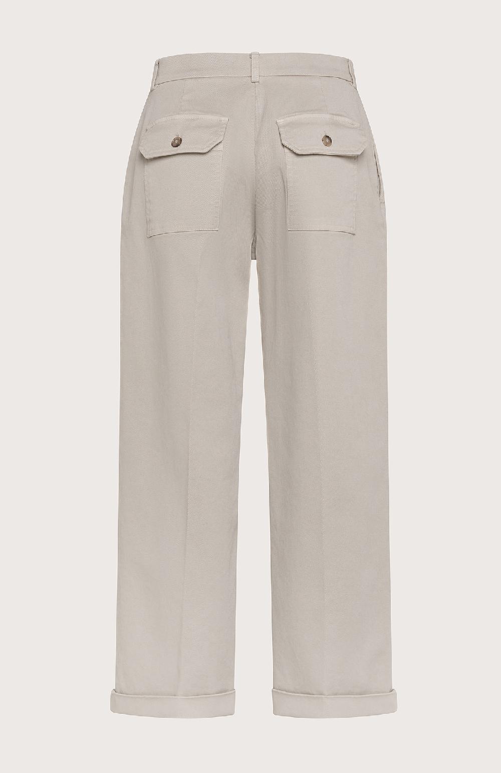 Seventy Pantalone dritto lungo la caviglia con risvoltino al fondo - Col. Grigio Online