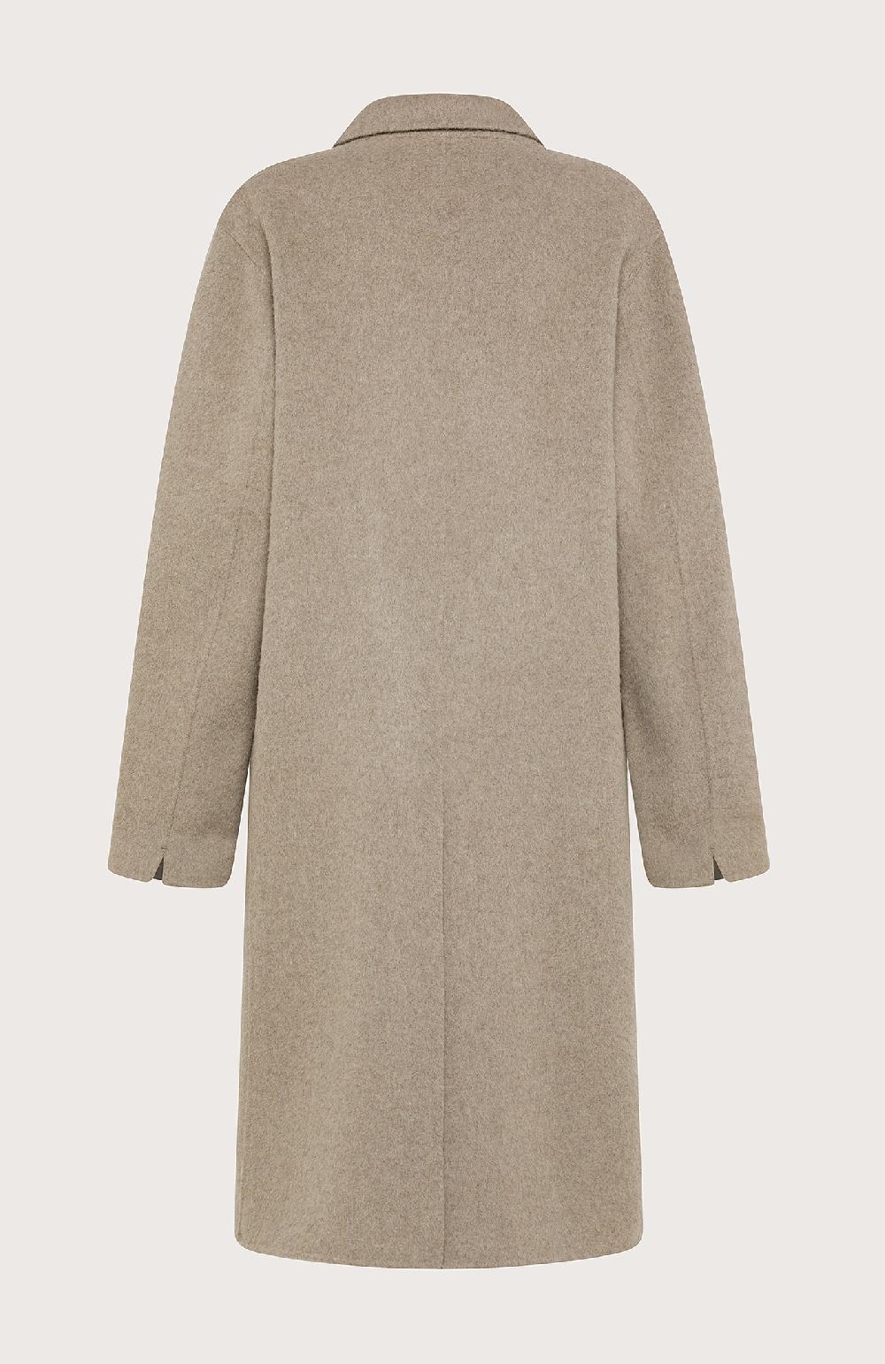 Seventy Cappotto doppiopetto in double melange - Col. Neutro Hotsell