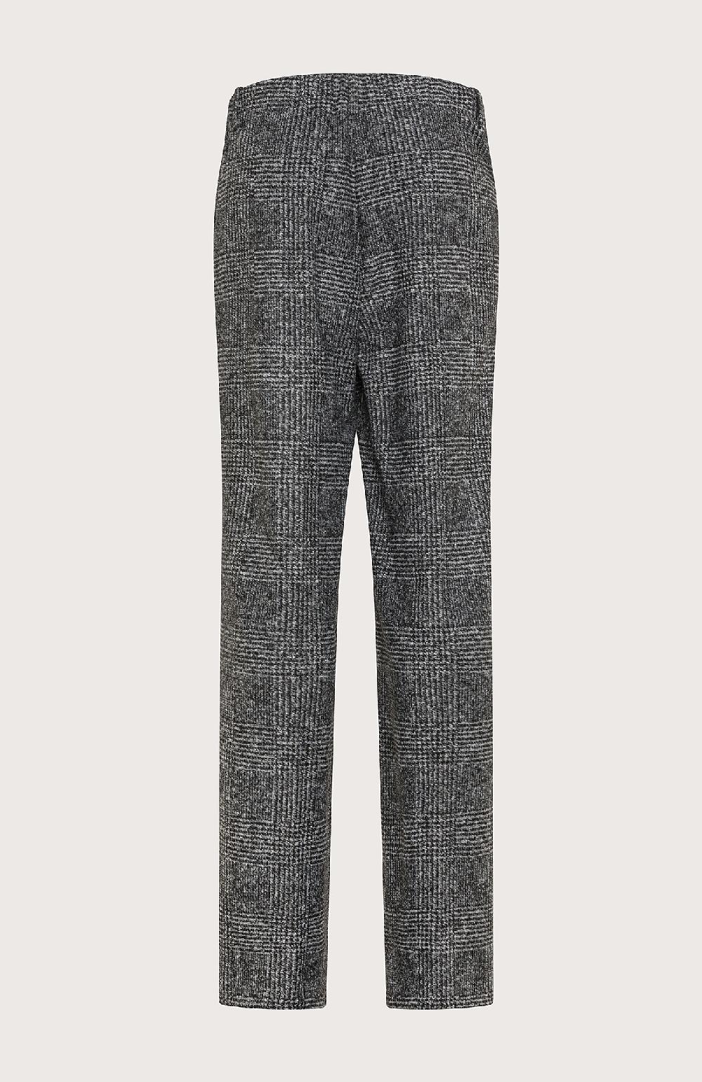 Seventy Pantalone lungo relax fit in galles misto lana - Col. Nero 2025