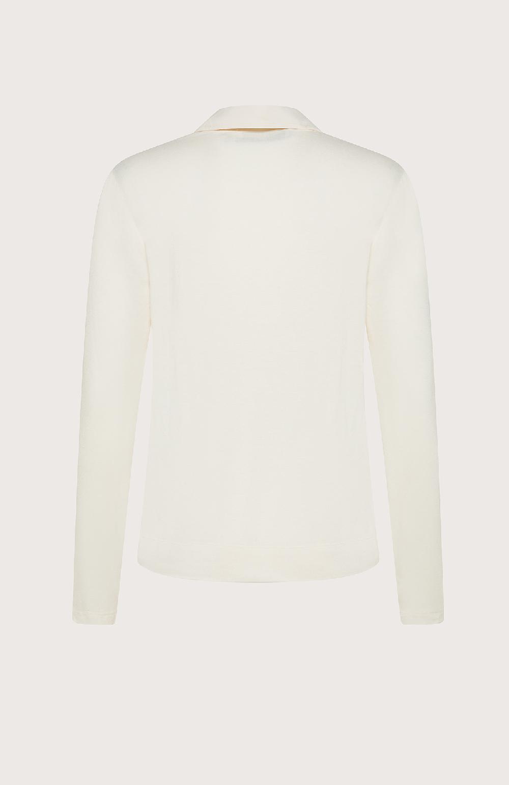 Seventy Polo bimateriale con scollo a V incrociato - Col. Neutro 2025