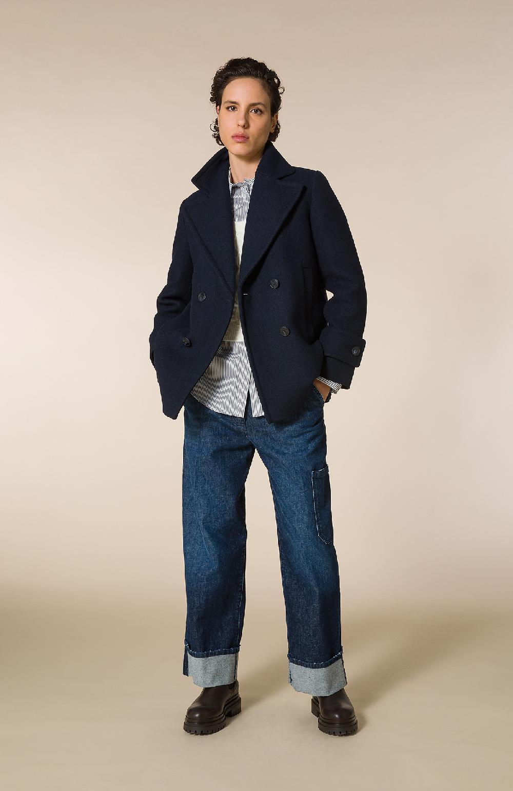 Seventy Pantaloni alla caviglia con orlo ripiegato in denim washed - Col. Blu Negozi Online