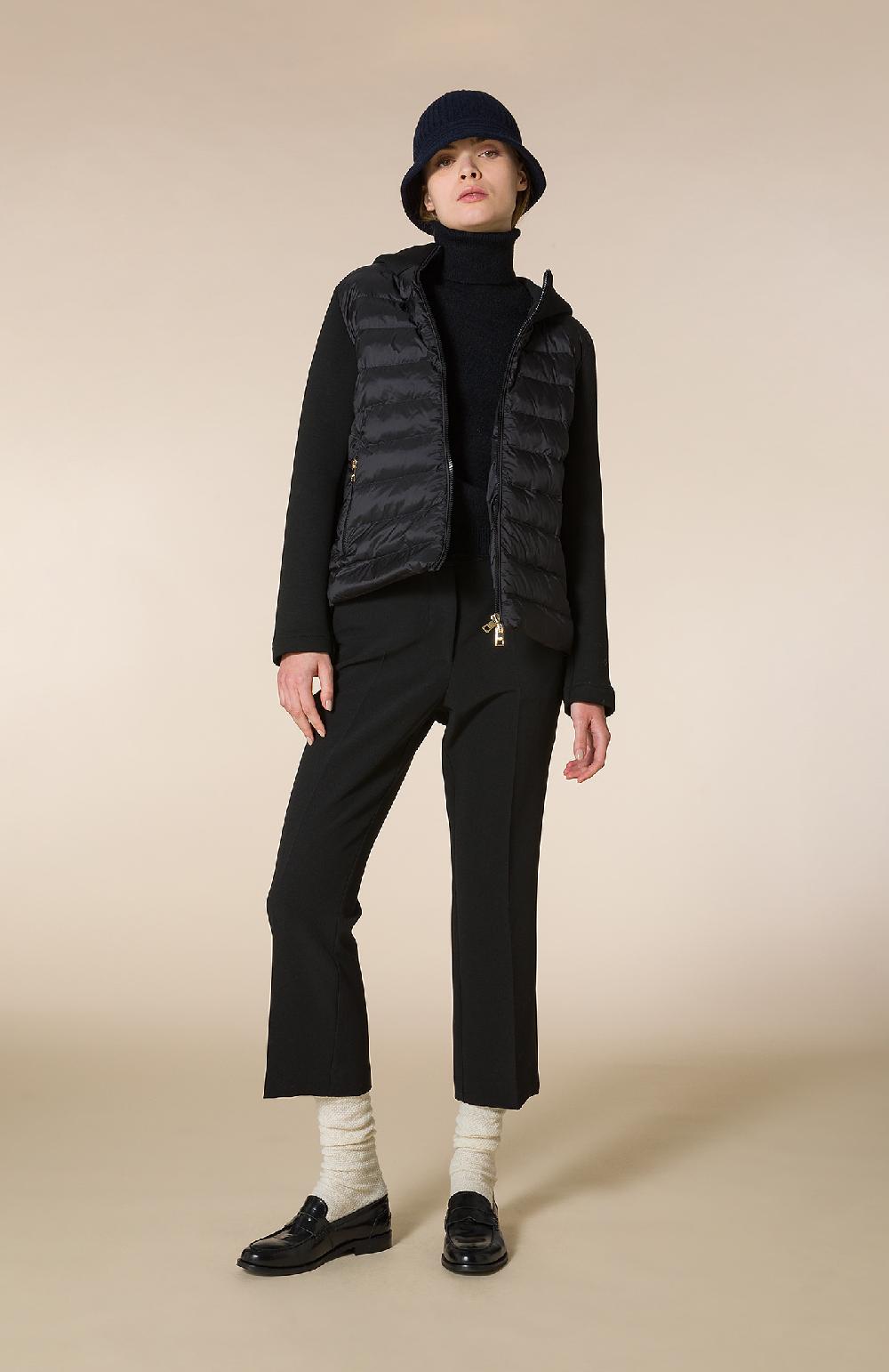 Seventy Pantalone zampetta in tecnico bielastic. - Col. Nero Prezzo Ridotto